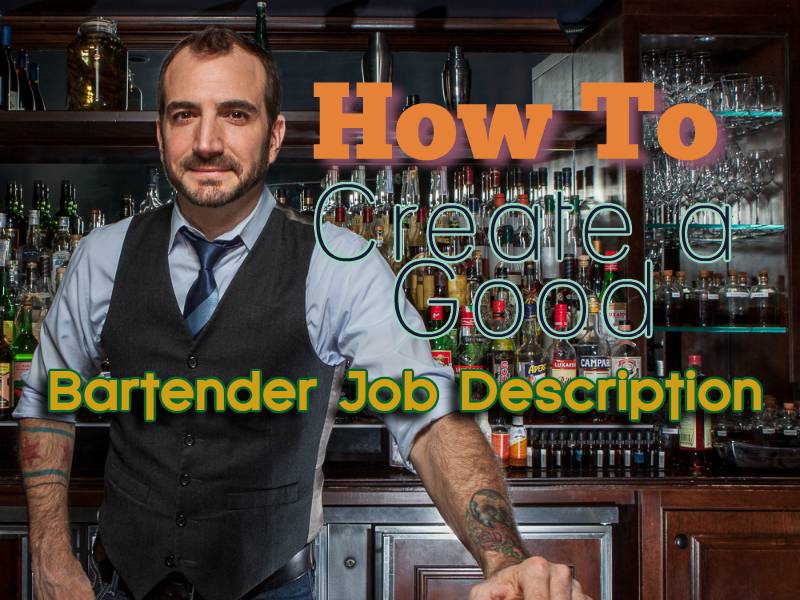 Bartender Job Description Epic Guide